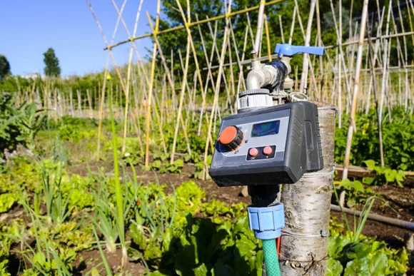 Gartenbewässerung mit Zeitschaltuhr